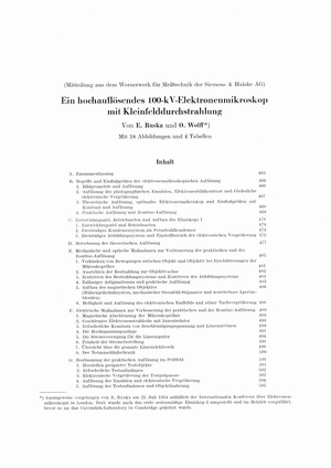 Ruska et Wolff - Ein hochauflösendes 100-KV-Elektronenmikroskop mit Kleinfelddurchstahlung - 1955.pdf