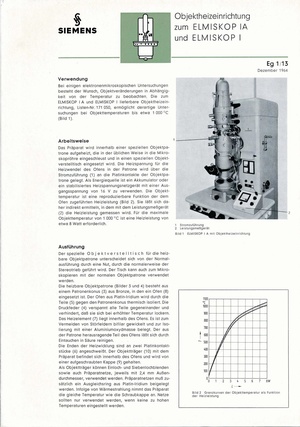 Siemens - Objektheizeinrichtung zum Elmiskop IA und Elmiskop I - comp.pdf