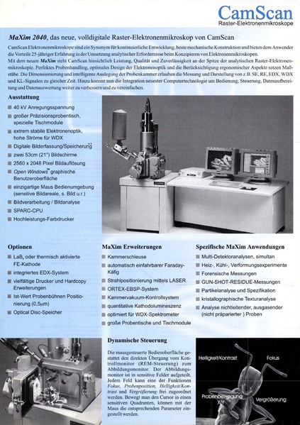 File:N25D0115 - CamScan MaXim 2040, das neue, volldigitale Raster-Elektronenmikroskop von CamScan - Brochure German - compressed.pdf