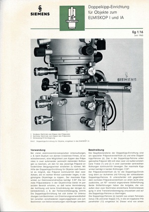 Siemens - Doppelkipp-Einrichtung für Objekte zum Elmiskop I und IA - comp.pdf